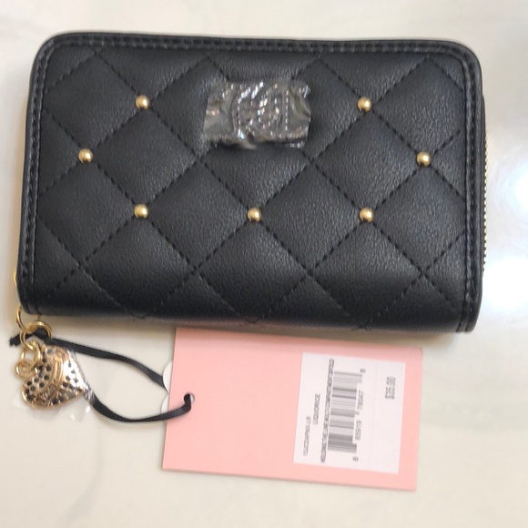 Juicy Couture Quilted Liquorice Holding The Line Multi Compartment Wallet NWT - Picture 1 of 16